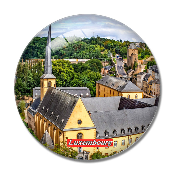 Luxembourg 3D Fridge Magnet Crystal Glass