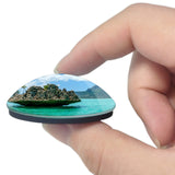 Mauritius Island 3D Fridge Magnet Crystal Glass