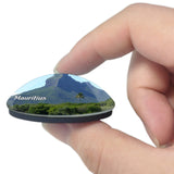 Mauritius Moutain 3D Fridge Magnet Crystal Glass