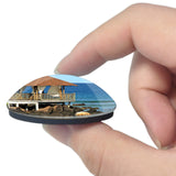 Mauritius Pier 3D Fridge Magnet Crystal Glass