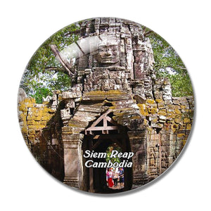 Cambodia Angkor Wat Siem Reap 3D Fridge Magnet Crystal Glass