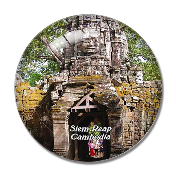 Cambodia Angkor Wat Siem Reap 3D Fridge Magnet Crystal Glass