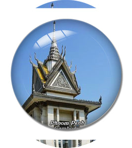 Cambodia Choeung Ek Phnom Penh 3D Fridge Magnet Crystal Glass