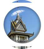 Cambodia Choeung Ek Phnom Penh 3D Fridge Magnet Crystal Glass