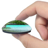 Palau Beach Lake 3D Fridge Magnet Crystal Glass