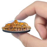 Cambodia Royal Palace Phnom Penh 3D Fridge Magnet Crystal Glass