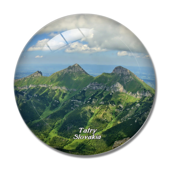 Slovakia Tatry Moutains 3D Fridge Magnet Crystal Glass