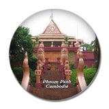 Cambodia Wat Phnom Phnom Penh 3D Fridge Magnet Crystal Glass