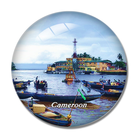 Cameroon 3D Fridge Magnet Crystal Glass