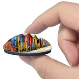 South Africa Muizenberg 3D Fridge Magnet Crystal Glass