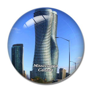 Canada Canada Absolute World Towers Mississauga 3D Fridge Magnet Crystal Glass