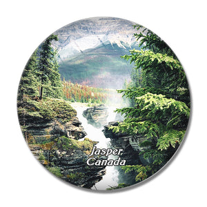 Canada Canada Athabasca Falls Jasper 3D Fridge Magnet Crystal Glass