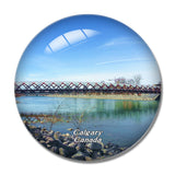 Canada Canada Bow River Calgary 3D Fridge Magnet Crystal Glass