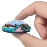 Belize San Pedro 3D Fridge Magnet Crystal Glass