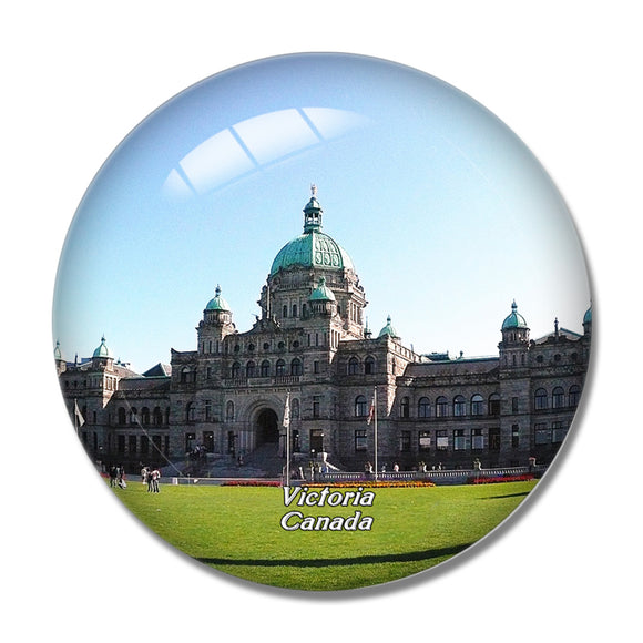 Canada Canada British Columbia Parliament Buildings Victoria 3D Fridge Magnet Crystal Glass