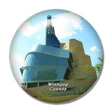 Canada Canadian Museum for Human Rights Winnipeg 3D Fridge Magnet Crystal Glass