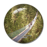 Canada Capilano Suspension Bridge Park North Vancouver 3D Fridge Magnet Crystal Glass