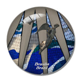 Brazil Cathedral Brasilia 3D Fridge Magnet Crystal Glass