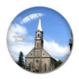 Brazil Cathedral Gramado 3D Fridge Magnet Crystal Glass