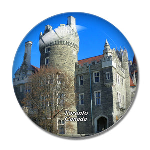 Canada Casa Loma Toronto 3D Fridge Magnet Crystal Glass