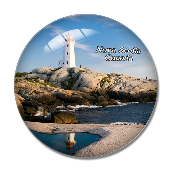 Canada Nova Scotia Canada Peggy's Point Cove 3D Fridge Magnet Crystal Glass