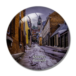 Canada Quebec 3D Fridge Magnet Crystal Glass