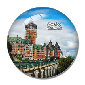 Canada Quebec Perce Rock 3D Fridge Magnet Crystal Glass