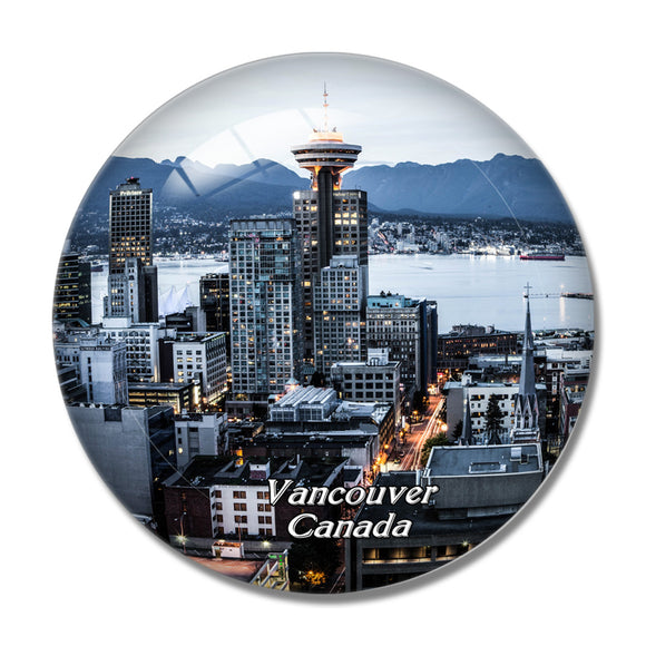 Canada Vancouver British Columbia 3D Fridge Magnet Crystal Glass