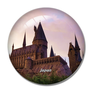 Castle Universal Studio Japan 3D Fridge Magnet Crystal Glass