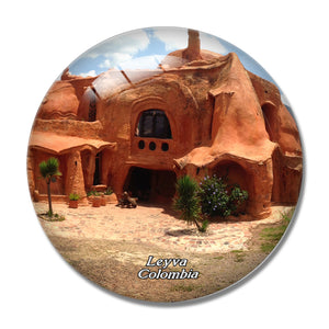 Colombia Village Leyva 3D Fridge Magnet Crystal Glass