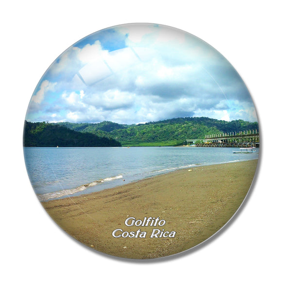 Costa Rica Golfito 3D Fridge Magnet Crystal Glass