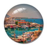 Cyprus Kyrenia 3D Fridge Magnet Crystal Glass