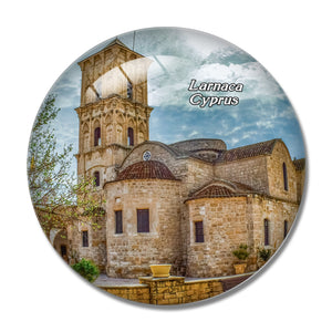 Cyprus Larnaca St Lazarus Church 3D Fridge Magnet Crystal Glass