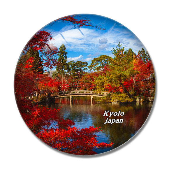 Eikando Zenrinji Temple Kyoto Japan 3D Fridge Magnet Crystal Glass