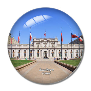 El Salvador Moneda Palace Santiago Chile 3D Fridge Magnet Crystal Glass