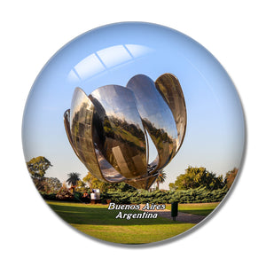 Floralis Generic Buenos Aires Recoleta Argentina 3D Fridge Magnet Crystal Glass