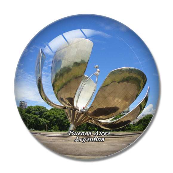 Generic Floralis Buenos Aires Argentina 3D Fridge Magnet Crystal Glass