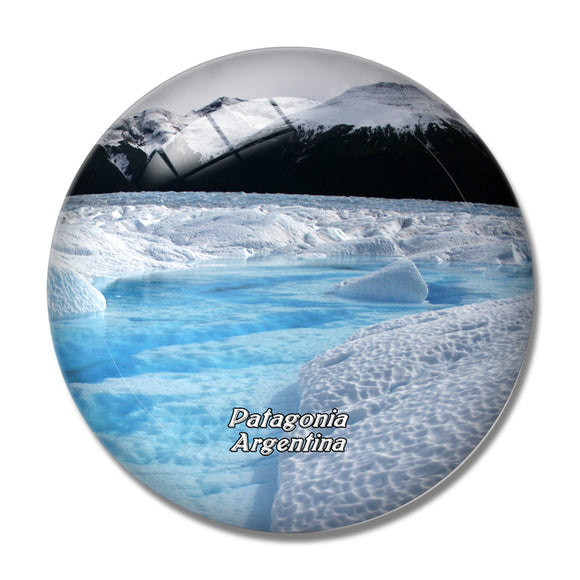 Glacier Patagonia Mountains Argentina 3D Fridge Magnet Crystal Glass