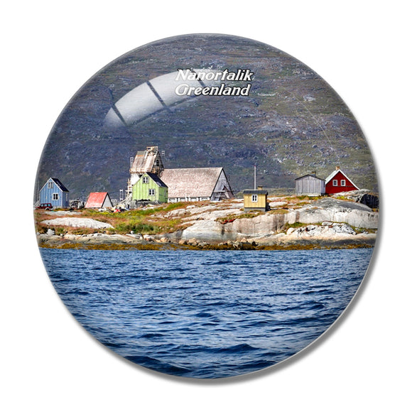 Greenland Denmark Nanortalik 3D Fridge Magnet Crystal Glass