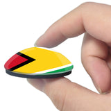 Guyana Flag 3D Fridge Magnet Crystal Glass