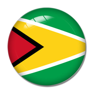 Guyana Flag 3D Fridge Magnet Crystal Glass