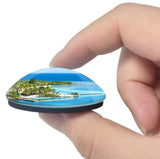 Honduras Bay 3D Fridge Magnet Crystal Glass