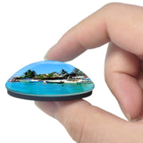 Honduras Cayos Cochinos La Ceiba 3D Fridge Magnet Crystal Glass