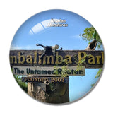 Honduras Gumbalimba Park Roatan 3D Fridge Magnet Crystal Glass