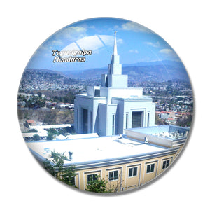 Honduras Temple Tegucigalpa 3D Fridge Magnet Crystal Glass