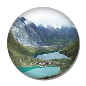 Huayhuash Andes Peru 3D Fridge Magnet Crystal Glass