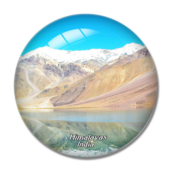 India Himalayas Lake 3D Fridge Magnet Crystal Glass