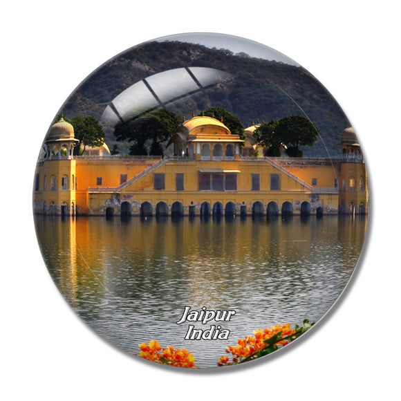 India Jal Mahal Jaipur 3D Fridge Magnet Crystal Glass