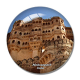 India Jodhpur Mehrangarh 3D Fridge Magnet Crystal Glass