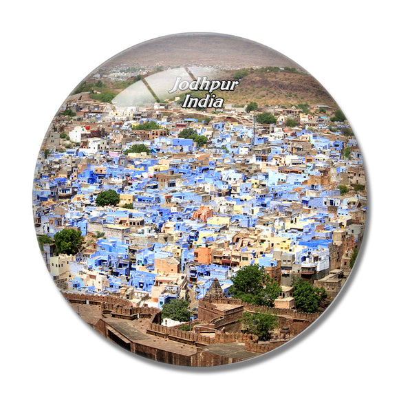 India Jodhpur Rajasthan 3D Fridge Magnet Crystal Glass